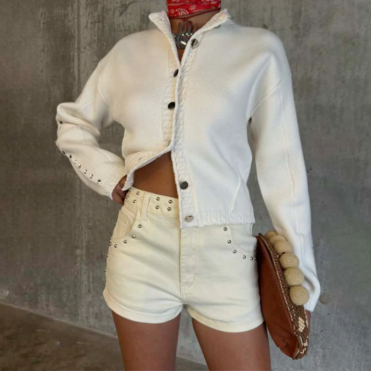 7697-ecru-studded-hot-pant-1.webp Ecru Studded Hot Pant