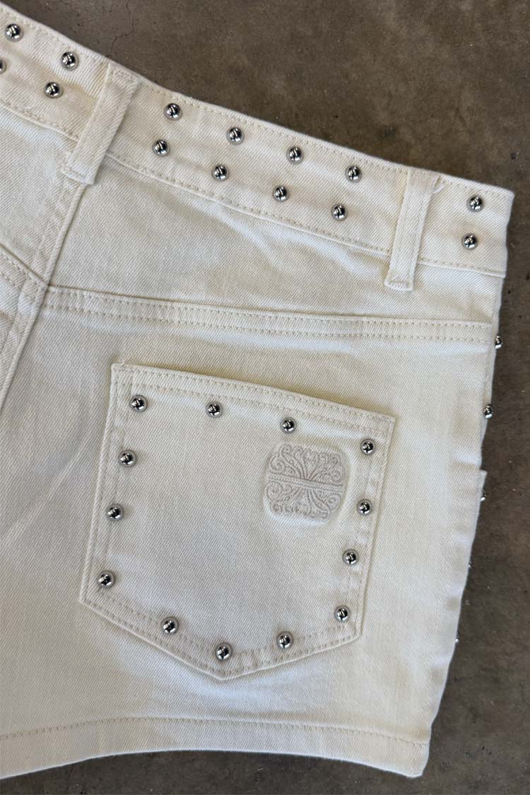 7698-dir-1679091c5a88-6-variation-6.jpg Ecru Studded Hot Pant