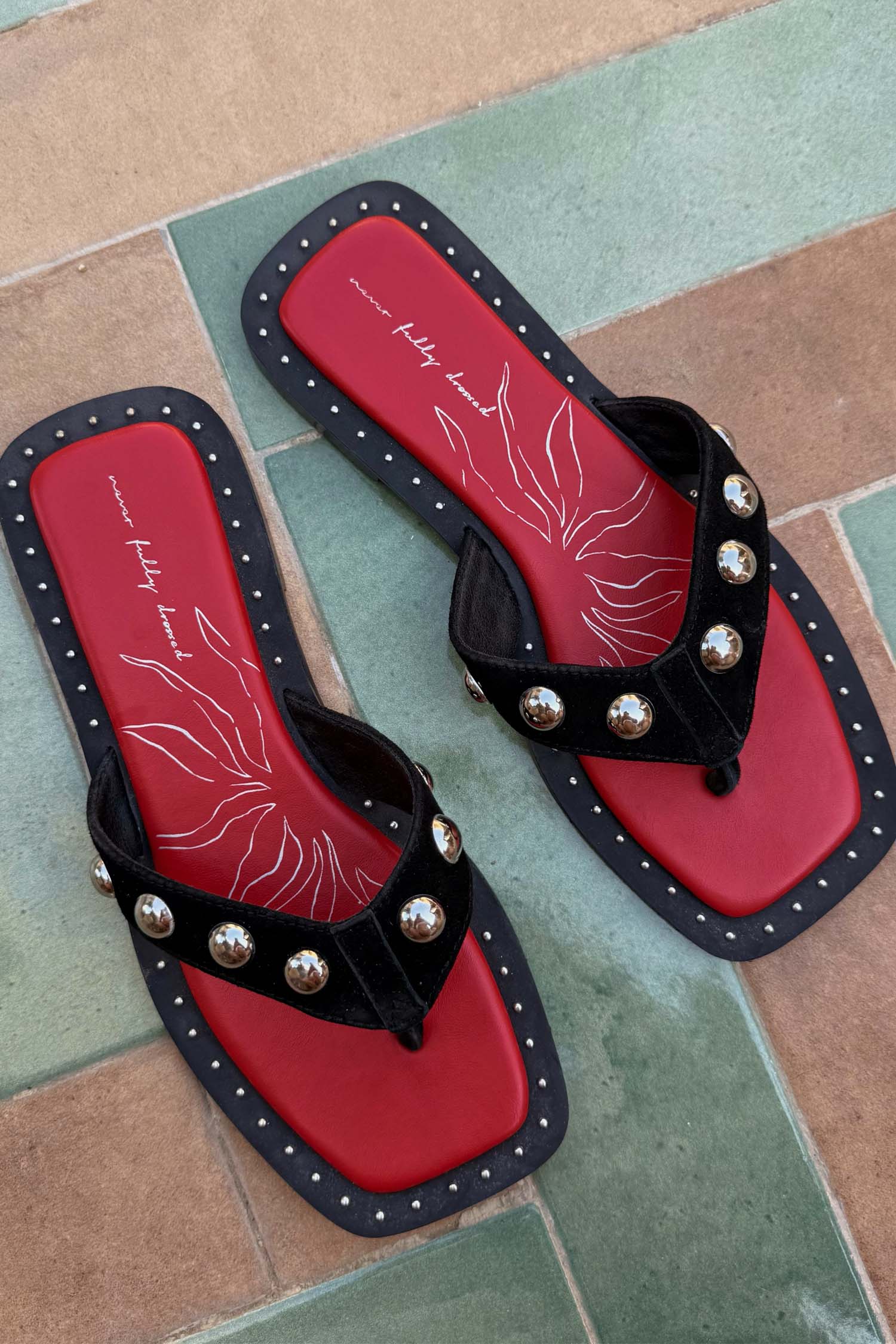 770-black-leather-stud-sandals-3.jpg Black Leather Stud Sandals