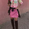 7738-pink-vegan-leather-mini-jaspre-skirt-5.webp Pink Vegan Leather Mini Jaspre Skirt