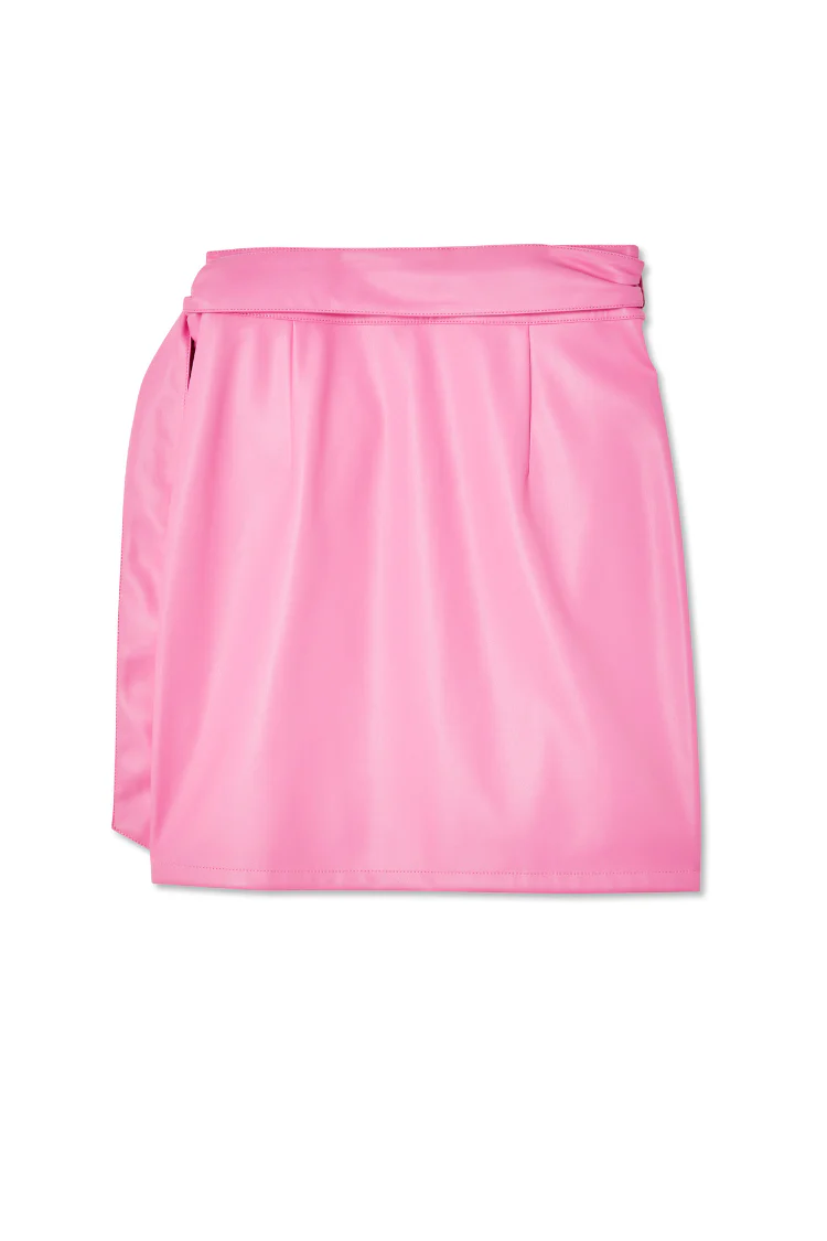 7738-pink-vegan-leather-mini-jaspre-skirt-9.webp Pink Vegan Leather Mini Jaspre Skirt