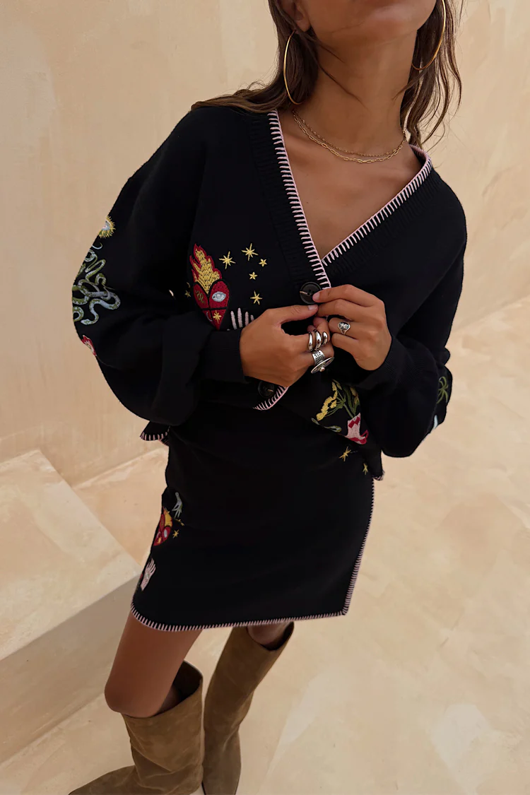 7772-black-night-garden-mini-wrap-skirt-5.webp Black Night Garden Mini Wrap Skirt