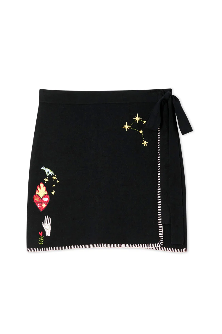 7772-black-night-garden-mini-wrap-skirt-9.webp Black Night Garden Mini Wrap Skirt