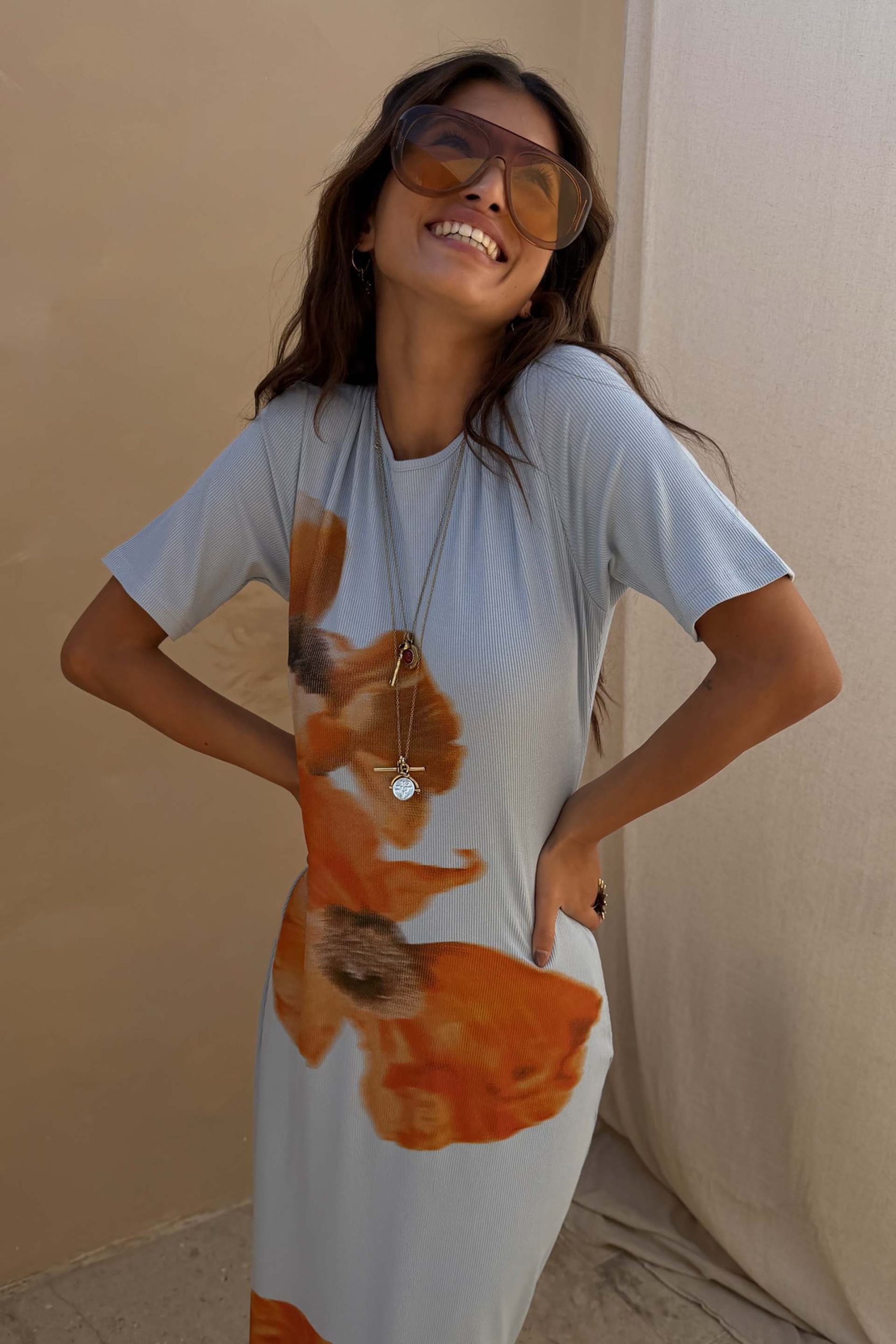 785-orange-acetate-visor-sunglasses-2.jpg Orange Acetate Visor Sunglasses