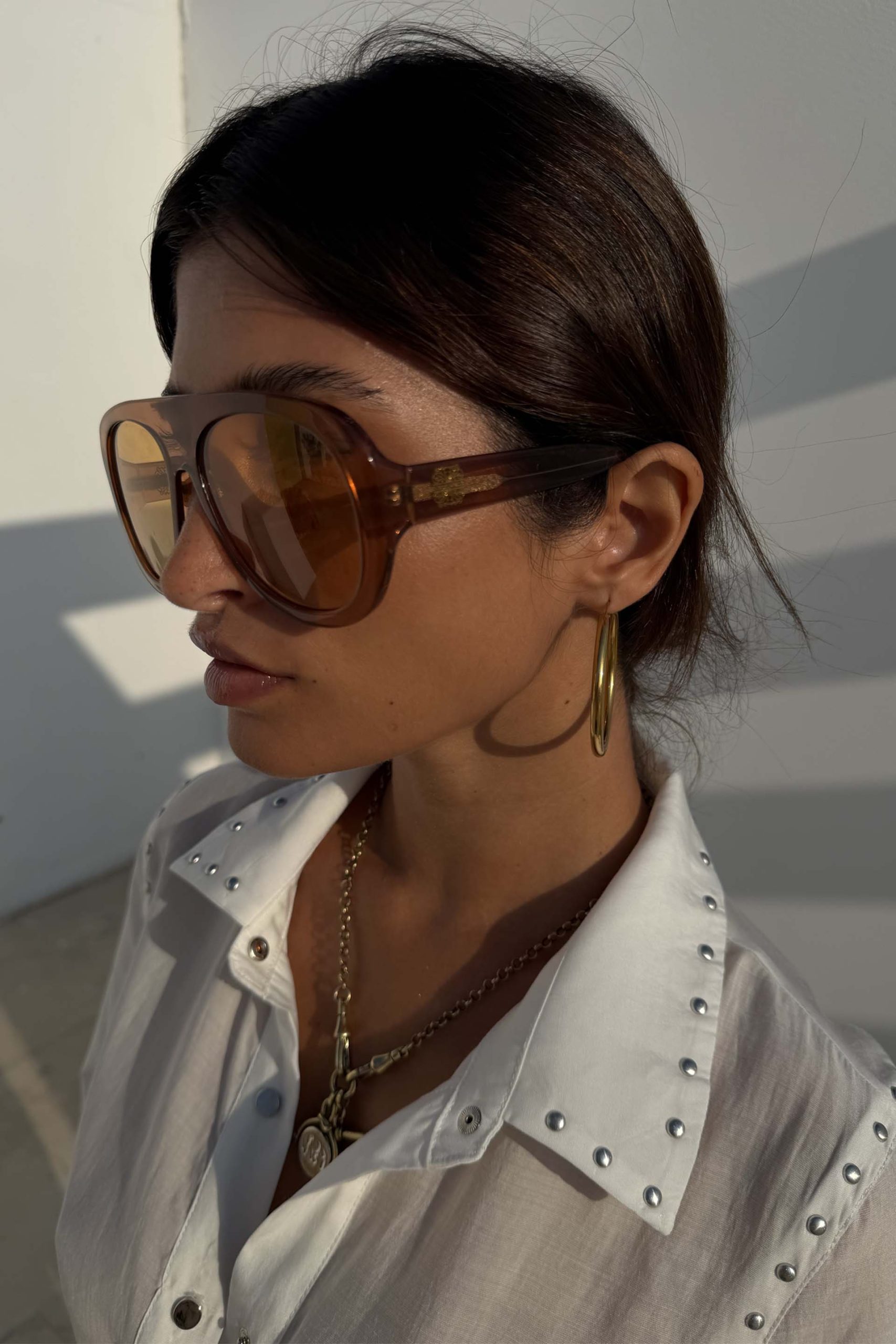785-orange-acetate-visor-sunglasses-3.jpg Orange Acetate Visor Sunglasses