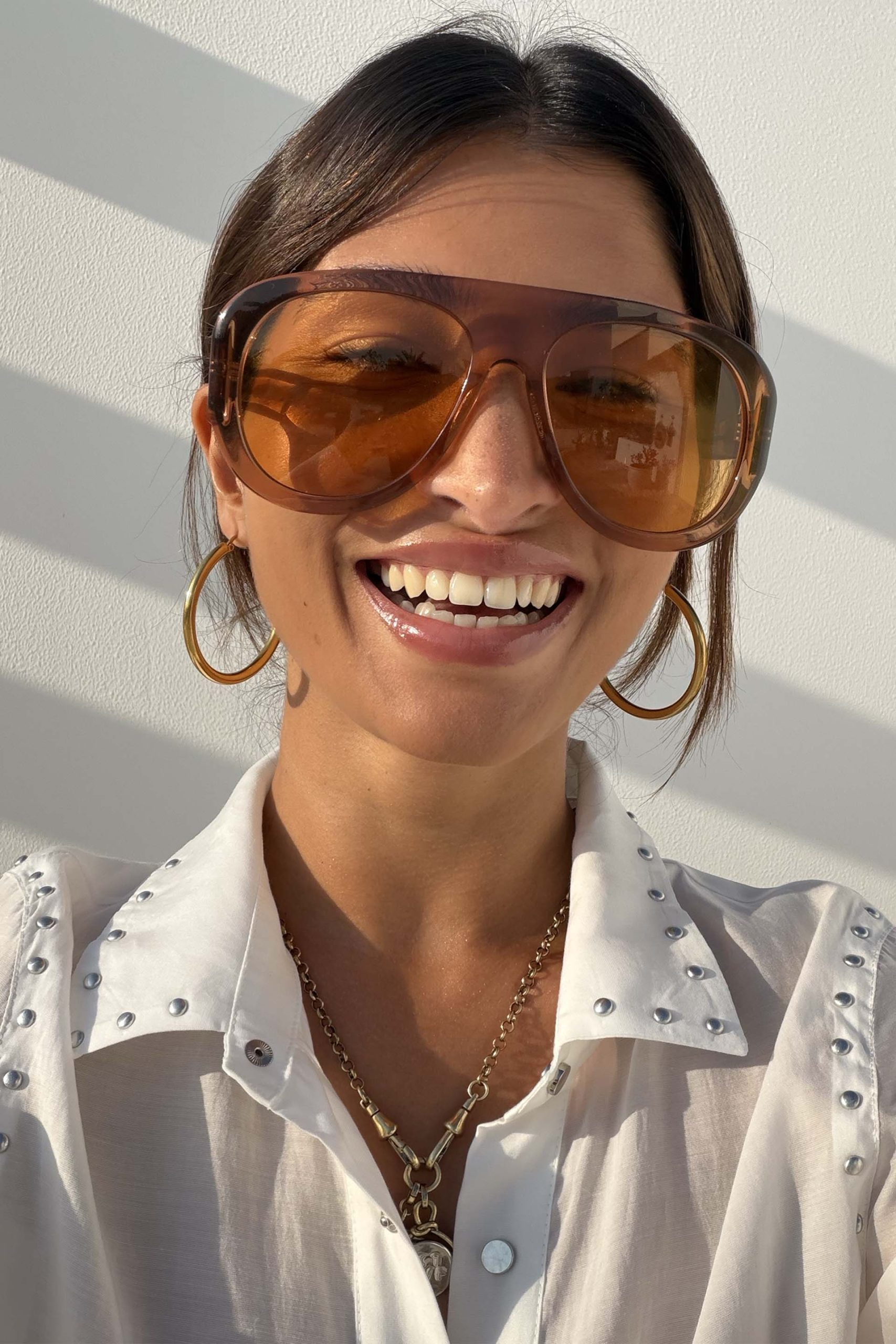 785-orange-acetate-visor-sunglasses-5.jpg Orange Acetate Visor Sunglasses