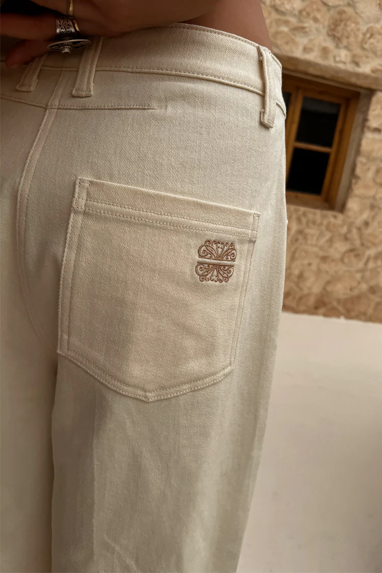7859-ecru-raffia-palma-barrel-leg-jeans-9.webp Ecru Raffia Palma Barrel Leg Jeans