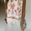 7909-cream-and-red-pollenca-top-4.webp Cream and Red Pollenca Top