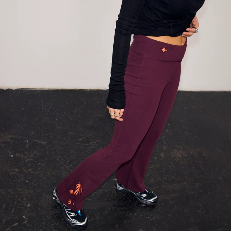 7948-burgundy-cotton-wide-leg-pants-with-coral-embroidery-1.webp Burgundy Cotton Wide Leg Pants with Coral Embroidery