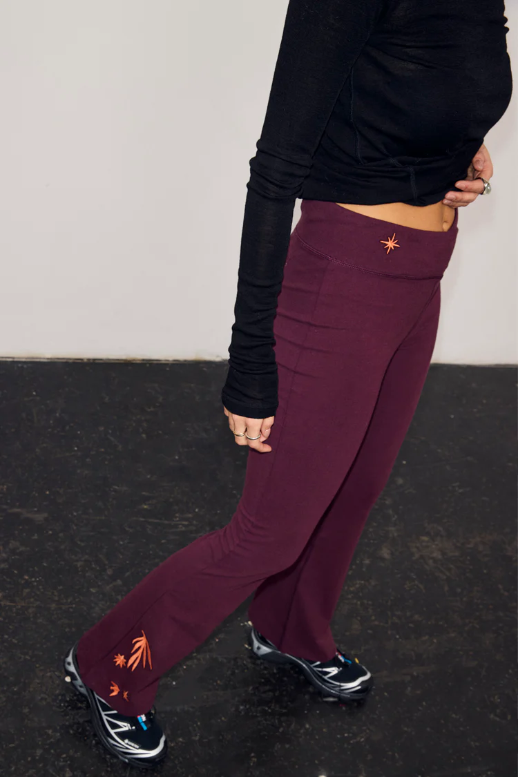 7948-burgundy-cotton-wide-leg-pants-with-coral-embroidery-2.webp Burgundy Cotton Wide Leg Pants with Coral Embroidery