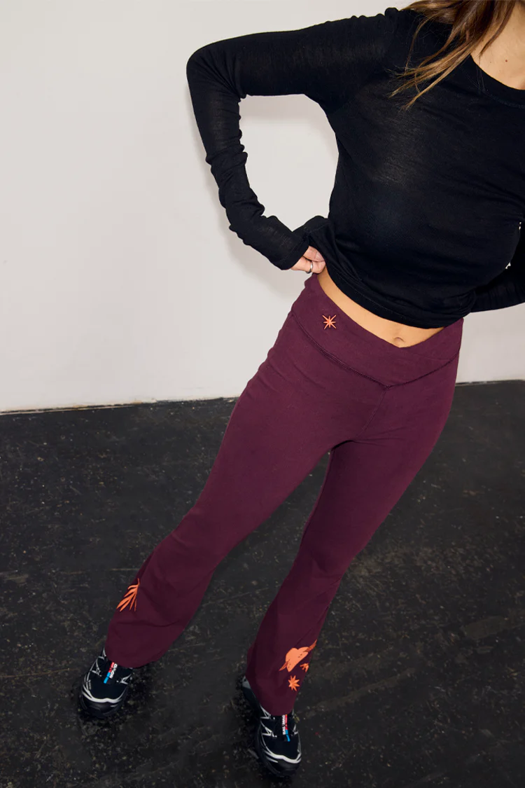 7948-burgundy-cotton-wide-leg-pants-with-coral-embroidery-6.webp Burgundy Cotton Wide Leg Pants with Coral Embroidery
