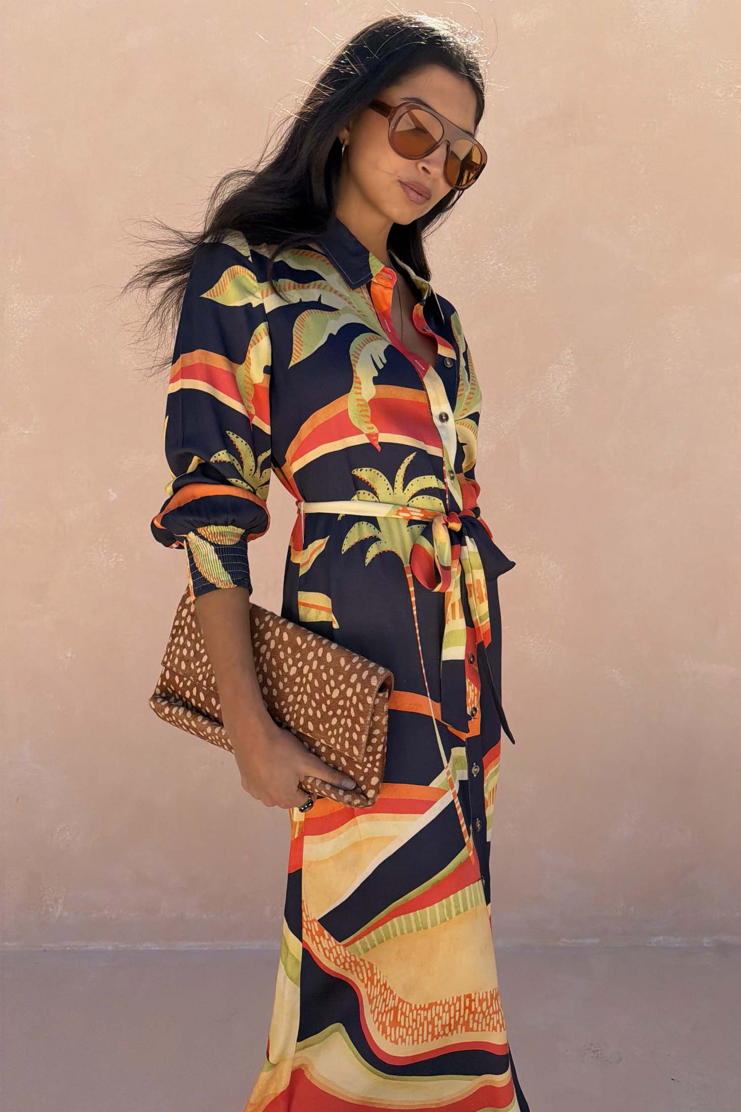8078-dir-1679091c5a88-6-variation-4.jpg Blue Palm Shirt Dress