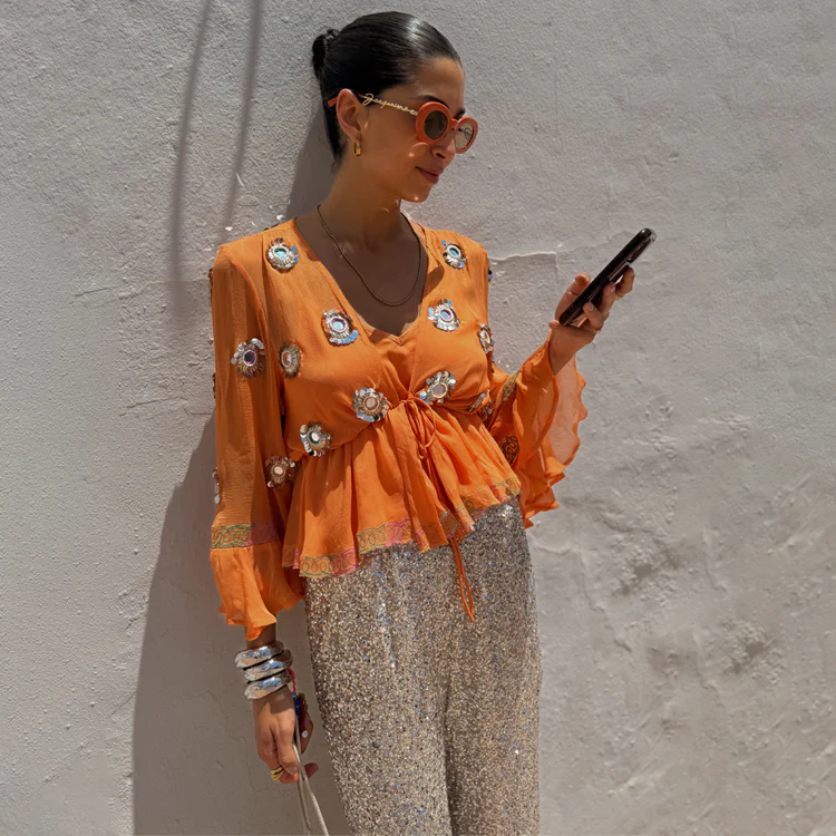 8181-apricot-embellished-top-1.webp Apricot Embellished Top
