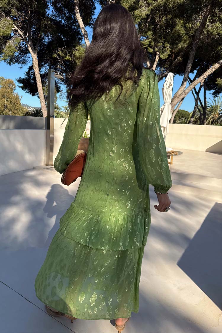 8220-green-jacquard-harmony-dress-petite-10.jpg Green Jacquard Harmony Dress Petite