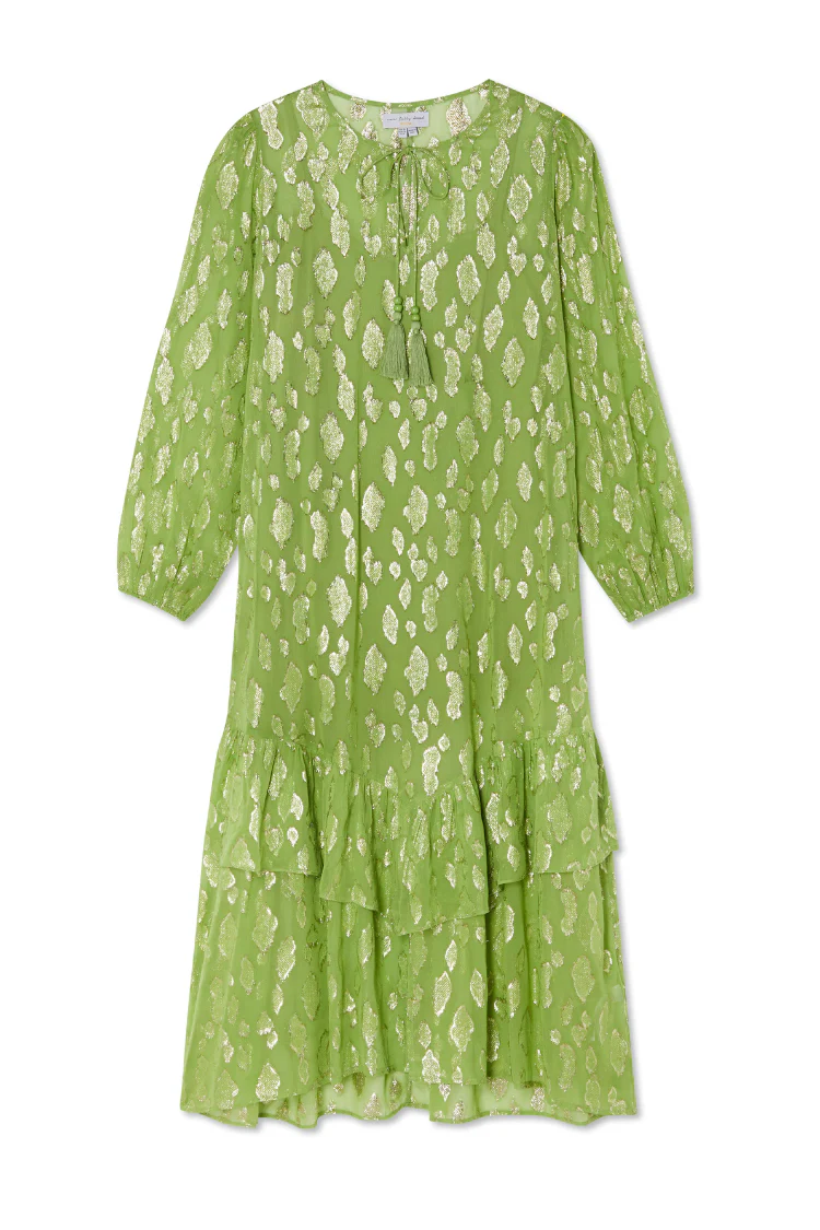 8220-green-jacquard-harmony-dress-petite-7.webp Green Jacquard Harmony Dress Petite