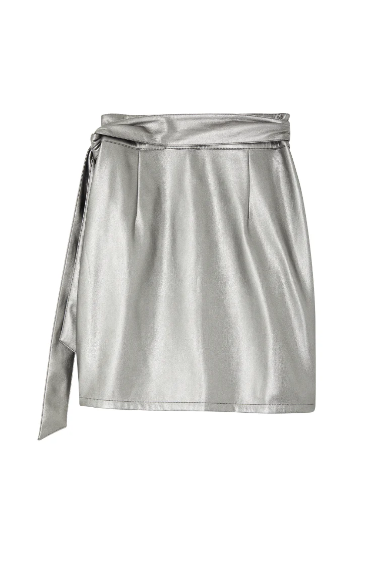 8241-gunmetal-vegan-leather-mini-jaspre-skirt-petite-9.webp Gunmetal Vegan Leather Mini Jaspre Skirt Petite