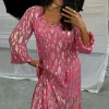 8249-pink-jacquard-harmony-dress-petite-6.webp Pink Jacquard Harmony Dress Petite