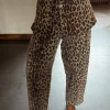 Leopard Barrel Jeans Petite