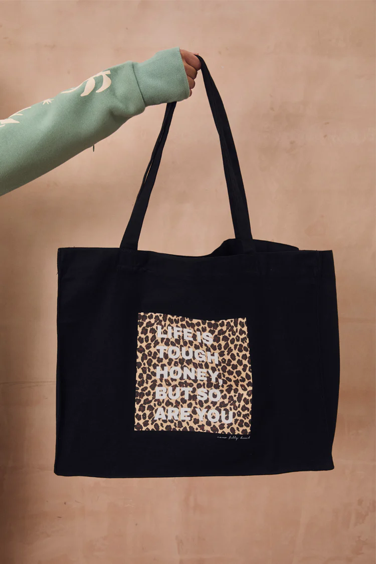 8351-black-life-is-tough-tote-bag-2.webp Black Life Is Tough Tote Bag
