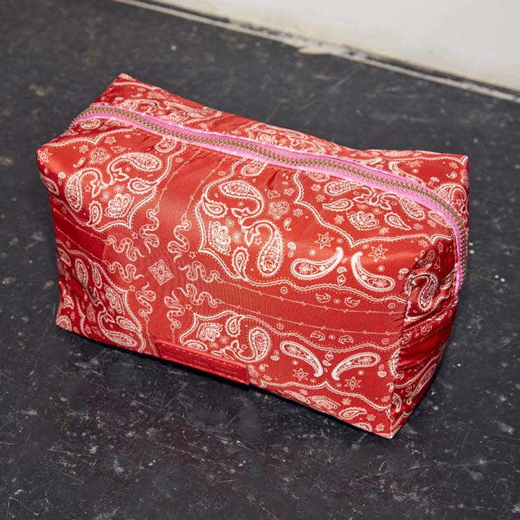 8378-red-bandana-reversible-make-up-bag-1.jpg Red Bandana Reversible Make Up Bag