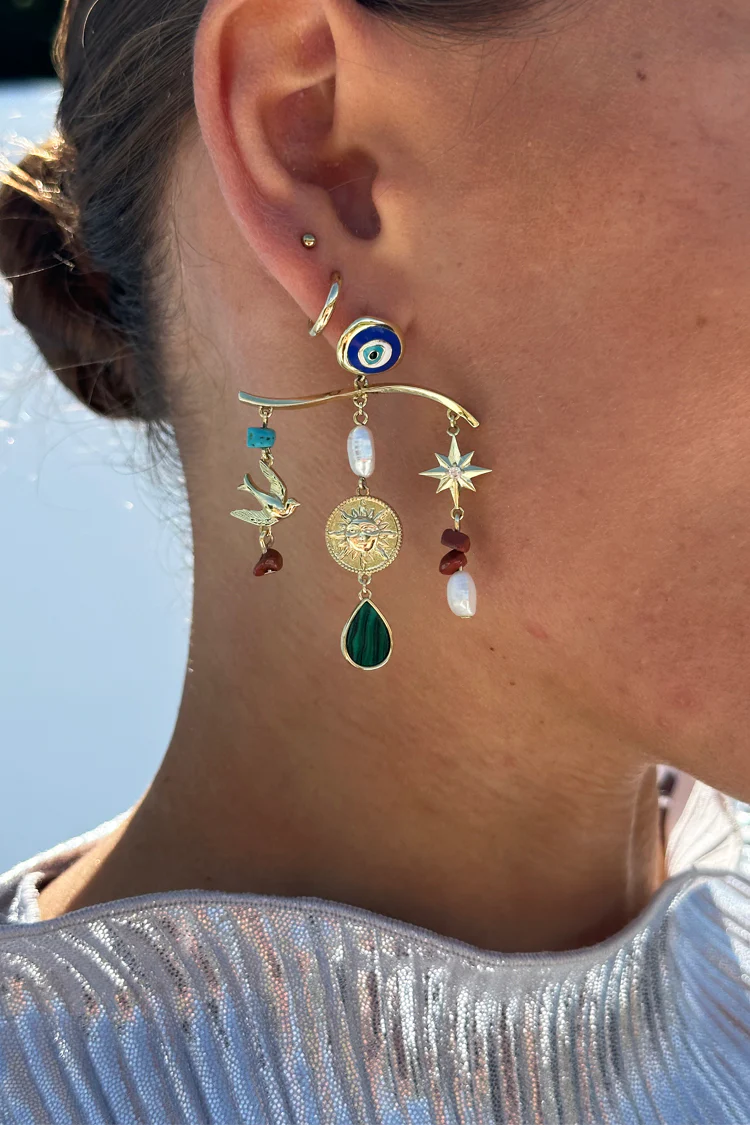 8382-gold-plated-balearic-charm-earring-2.webp Gold Plated Balearic Charm Earring