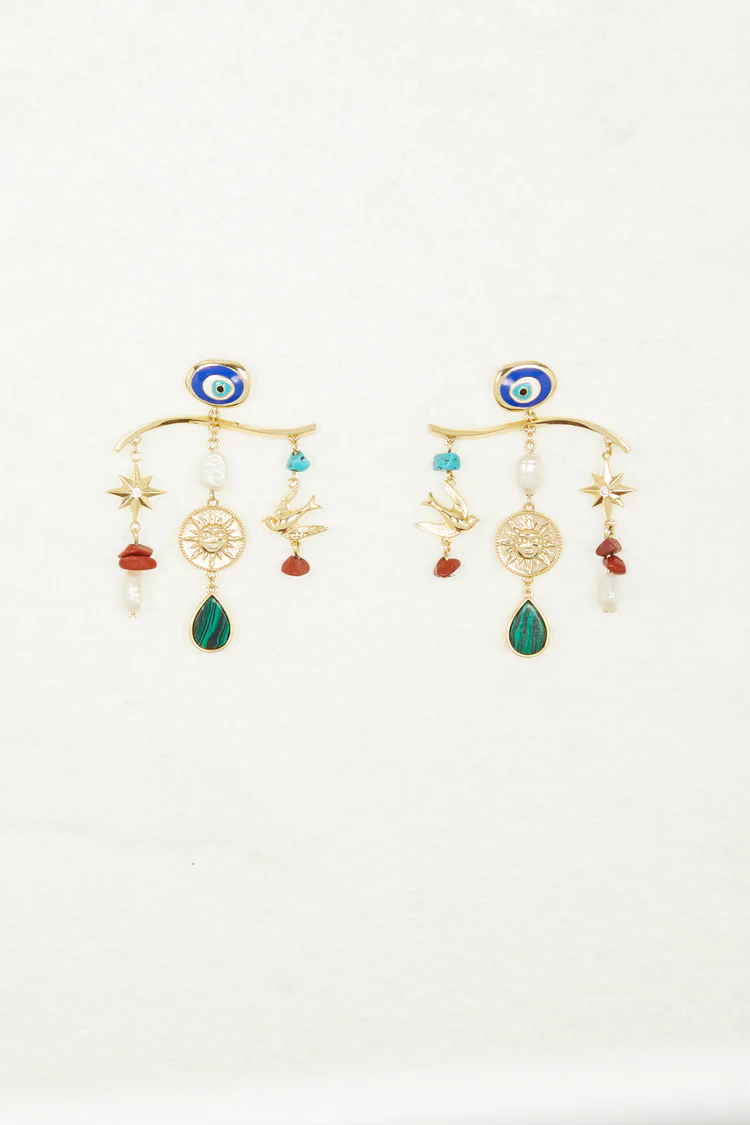 8382-gold-plated-balearic-charm-earring-3.webp Gold Plated Balearic Charm Earring