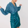 8383-teal-vegan-leather-mini-jaspre-skirt-petite-2.webp Teal Vegan Leather Mini Jaspre Skirt Petite
