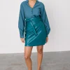 8383-teal-vegan-leather-mini-jaspre-skirt-petite-4.webp Teal Vegan Leather Mini Jaspre Skirt Petite