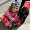 Kids Red and Pink Bandana Knitted Set