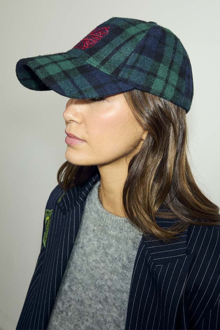 8451-navy-tartan-nfd-cap-3.jpg Navy Tartan NFD Cap
