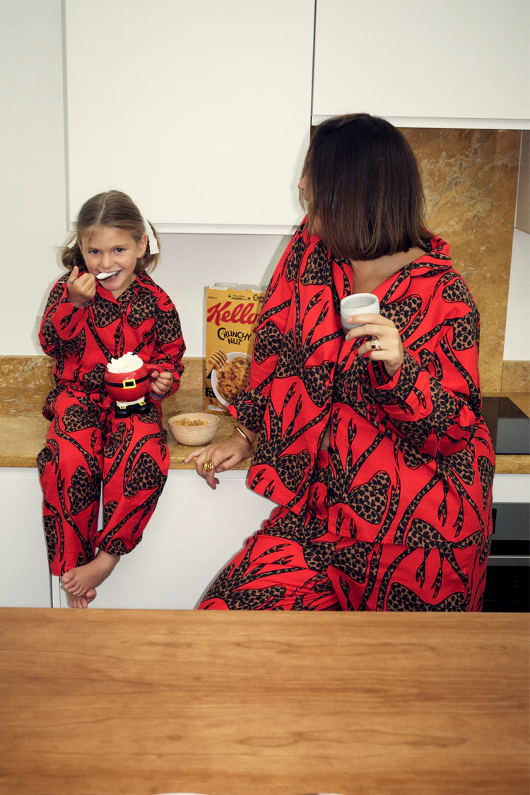 8452-kids-red-bow-cotton-button-through-pyjamas-4.webp Kids Red Bow Cotton Button Through Pyjamas