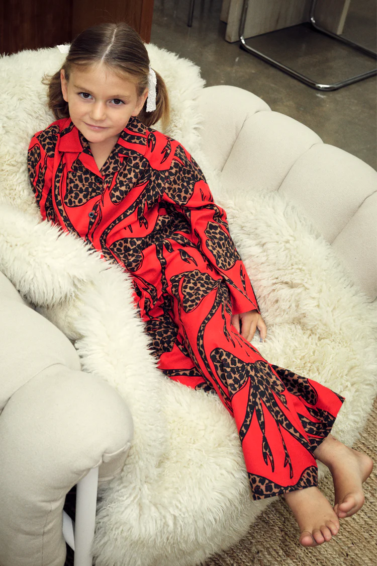 8452-kids-red-bow-cotton-button-through-pyjamas-7.webp Kids Red Bow Cotton Button Through Pyjamas