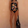 Banana Bandeau Swimsuit